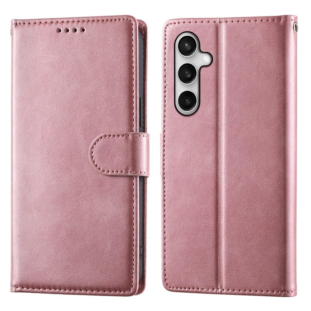 Generic Compatible avec Samsung Galaxy S10e (couleur : rose) Étui portefeuille en cuir uni de qualité supérieure à rabat magnétique