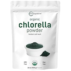 Micro Ingredients Organic Chlorella Powder, 20 Ounces | Broken Cell Wall for Complete Absorption | Raw Superfood Supplement, Rich in Protein & Vitamins | Non-GMO, Vegan, Non-Irradiated