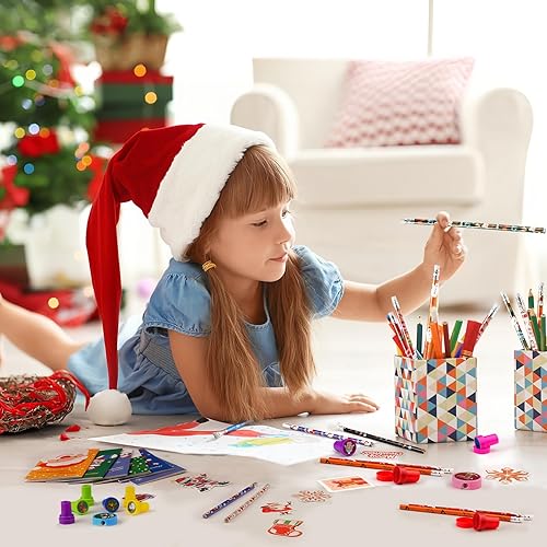 Miniatura 5 de Grencian 168pcs Christmas Party Favors Stationery Set Gift for Kids Exchange Gfits Class Reward for Classroom Students Carnival Events Gift