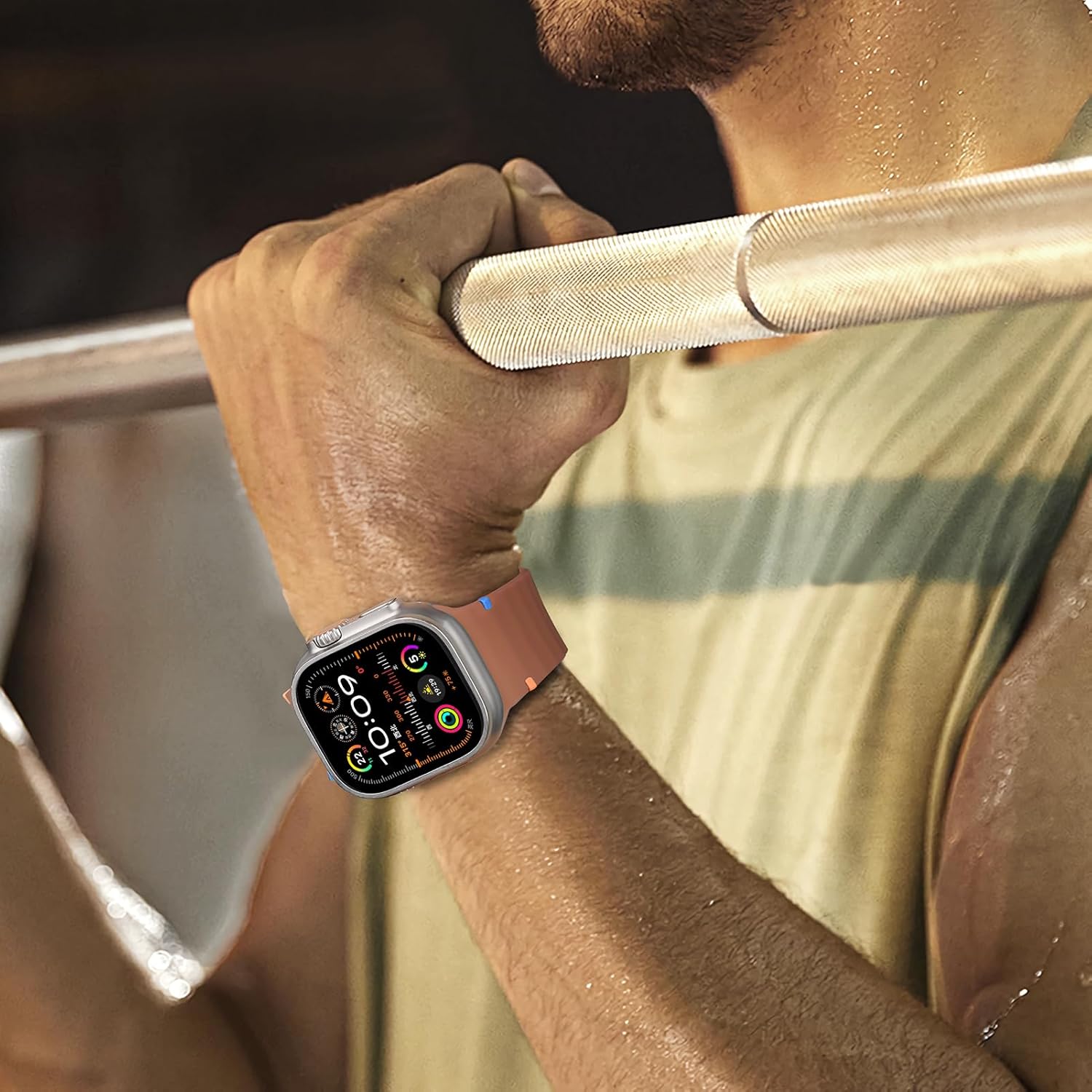 Sport Band for Apple Watch Ultra/3/2 Bands 49mm 46mm 45mm 44mm 42mm 41mm 40mm 38mm iWatch Wristband for Men Women,Waterproof Silicone Strap for Apple Watch Series 11 10 9 8 7 6 5 4 3 SE 3/2nd 41 45 mm - Image 6