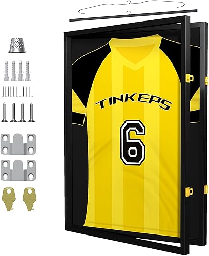 Tinkeps Football Shirt Frame Display - Engineered Wood & … - 1
