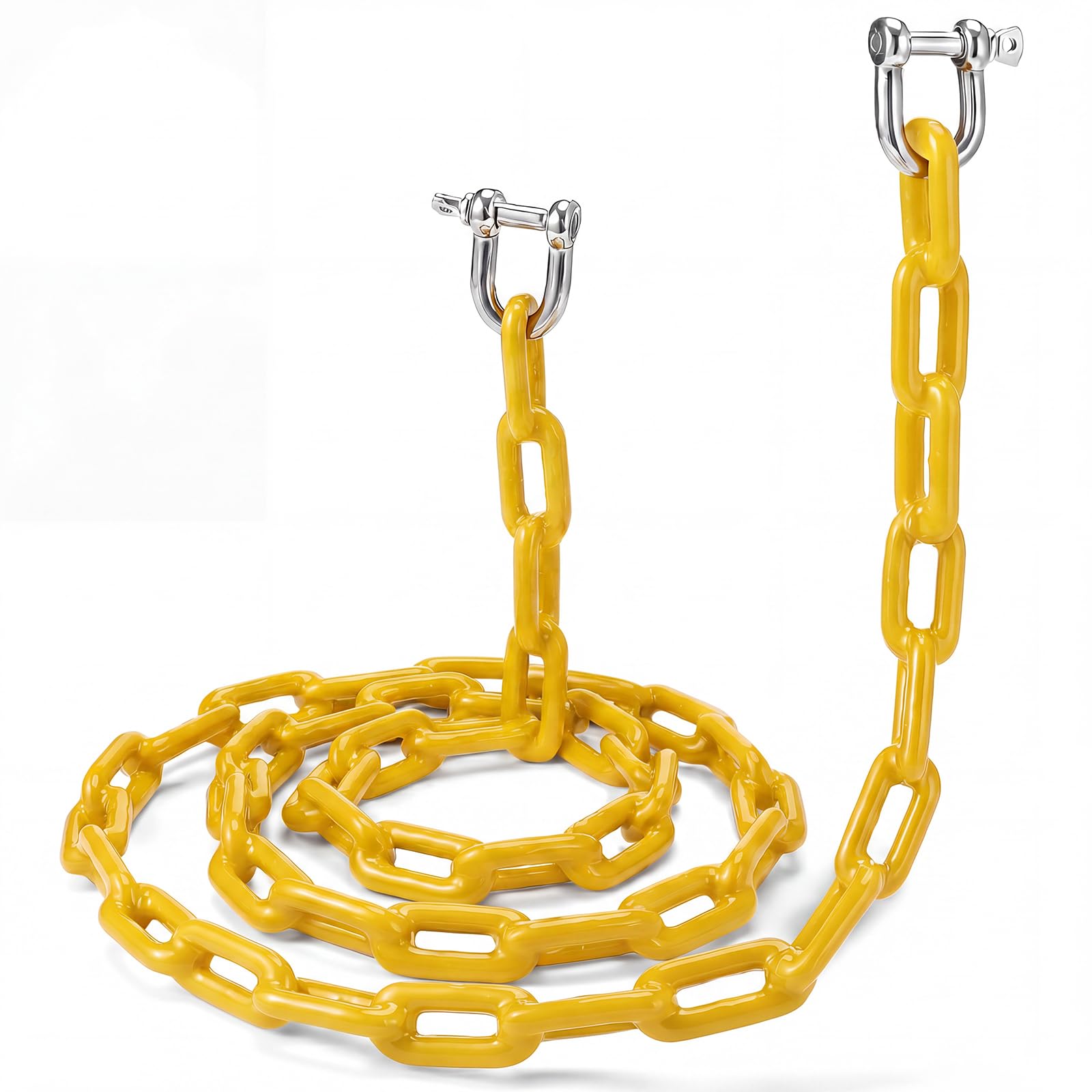 MorningRo PVC Coated Boat Anchor Chain 1/4 Inch x 4ft/ 5ft/ 6ft/ 7ft