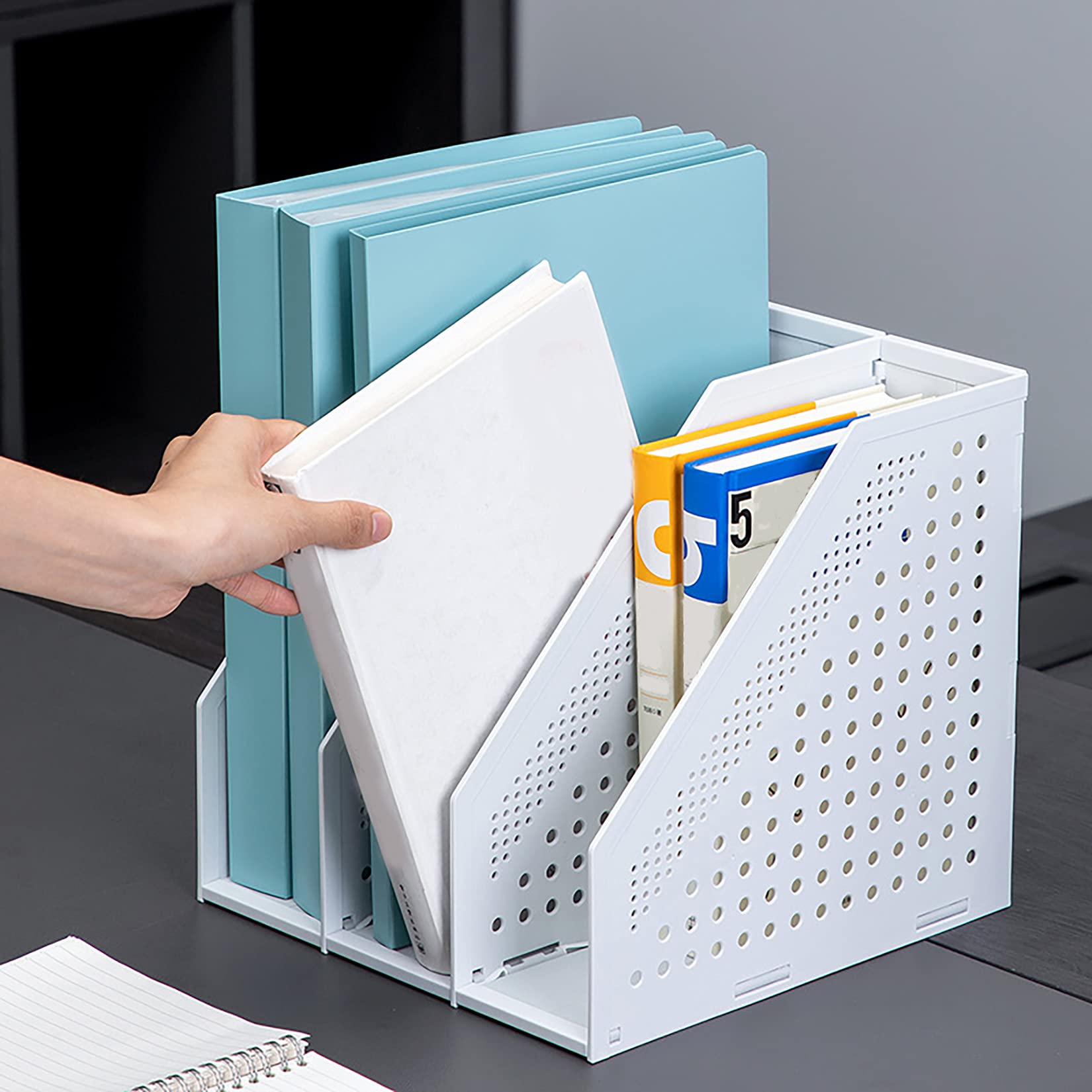 Pliable Porte Revue Bureau A4, Porte Revue Plastique, Rangement Livre