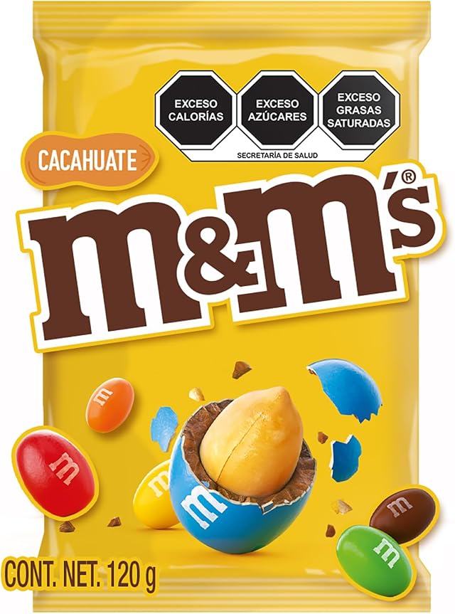 M&Ms Chocolate Chocolate con Cacahuate Megabag, 120g