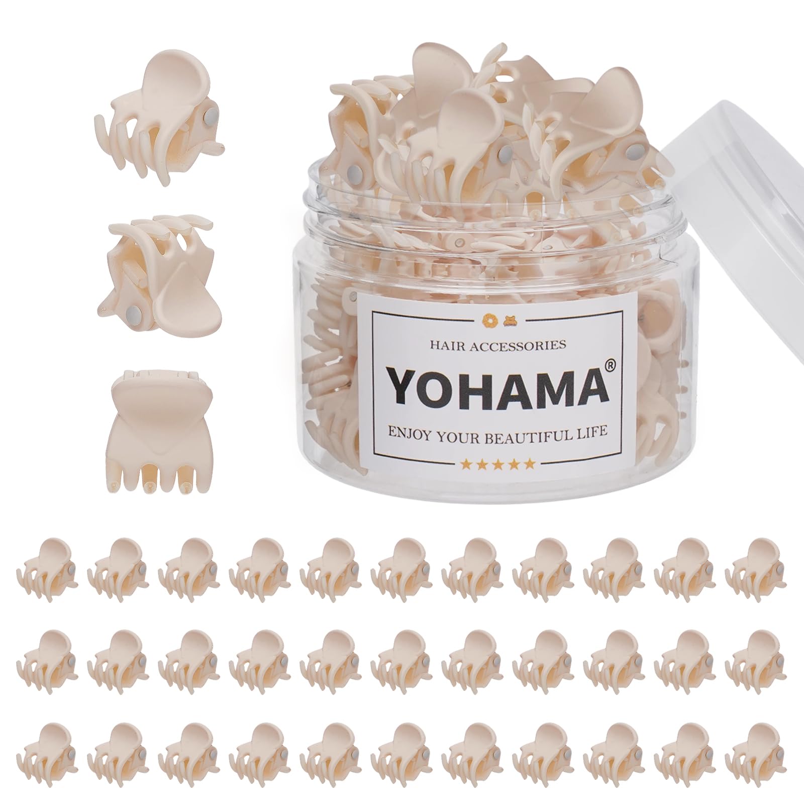 YOHAMA Mini Hair Clips - 36 Pack for Kids & Adults -17