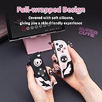 Vista 4 de GeekShare Funda protectora para el modelo Switch OLED, funda delgada antiarañazos, compatible con Switch OLED carcasa de silicona suave separable