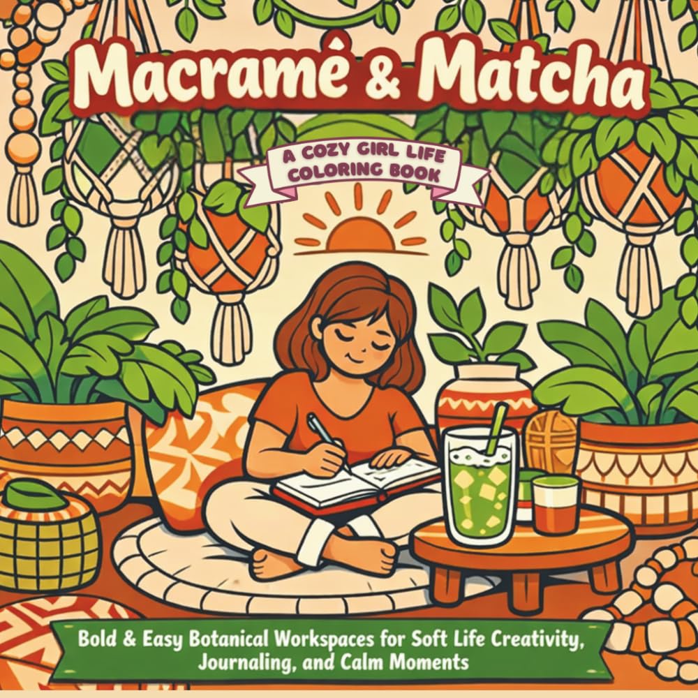 Macrame & Matcha: Bold and Easy Botanical Workspaces for Soft Life Creativity, Journaling, and Calm Moments (Cozy Girl Life)