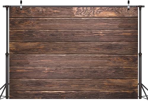 Miniatura 8 de CYLYH Telón de fondo de madera marrón de 7 x 5 pies, fondo de pared de madera retro, para baby shower, recién nacido, decoración de fiesta de