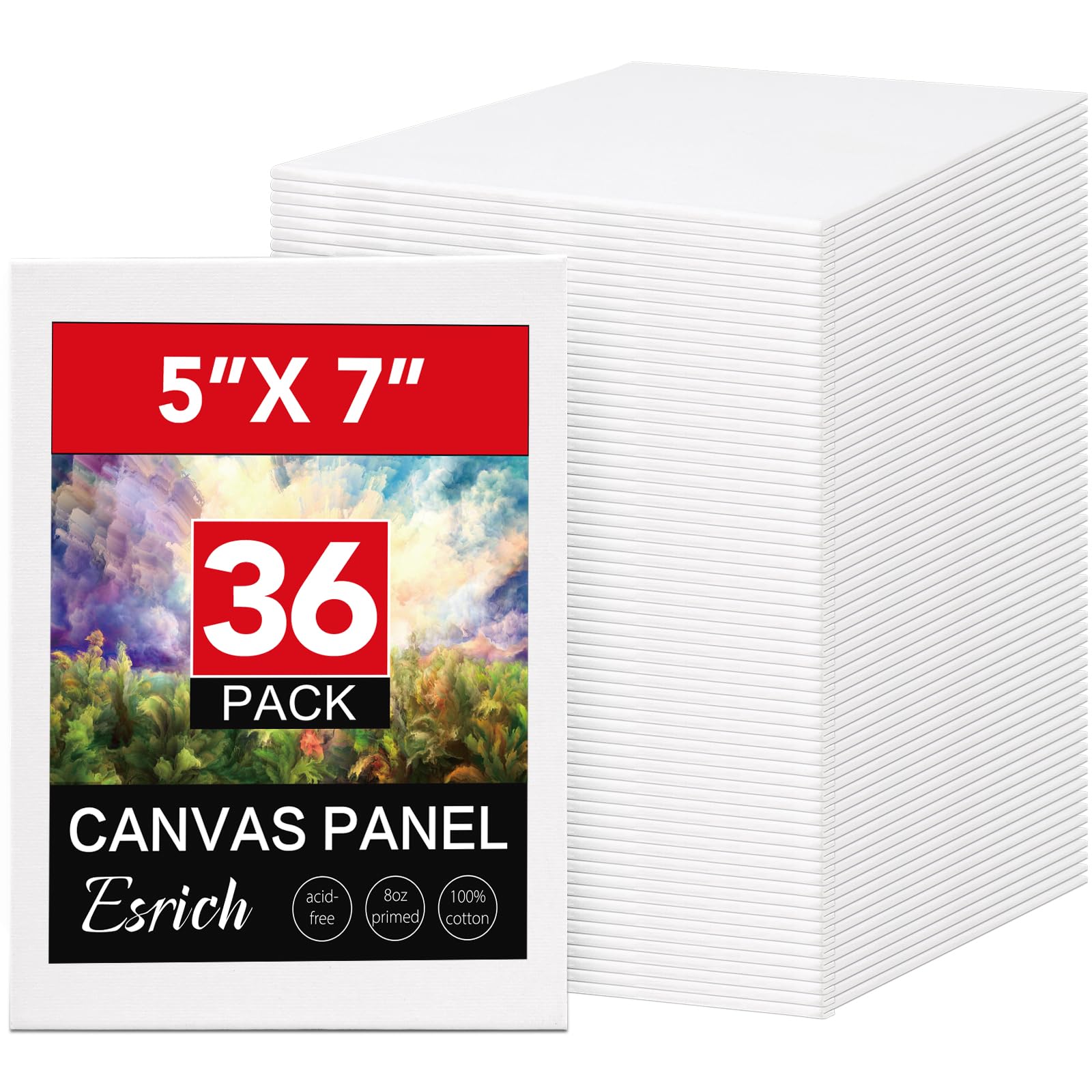 Panneaux de peinture de 12,7 x 17,8 cm ESRICH avec support rigide de qualité