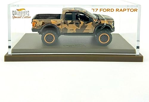 DieCast Hot Wheels RLC 17 Ford Raptor edición limitada marrón camuflado