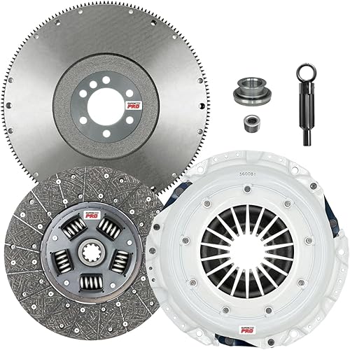 ClutchMax PRO Performance Stage 1 Kit de embrague con volante compatible con Chevrolet Corvette C2 C3 427ci 7.0L OHV 1966 1967 1968 1969