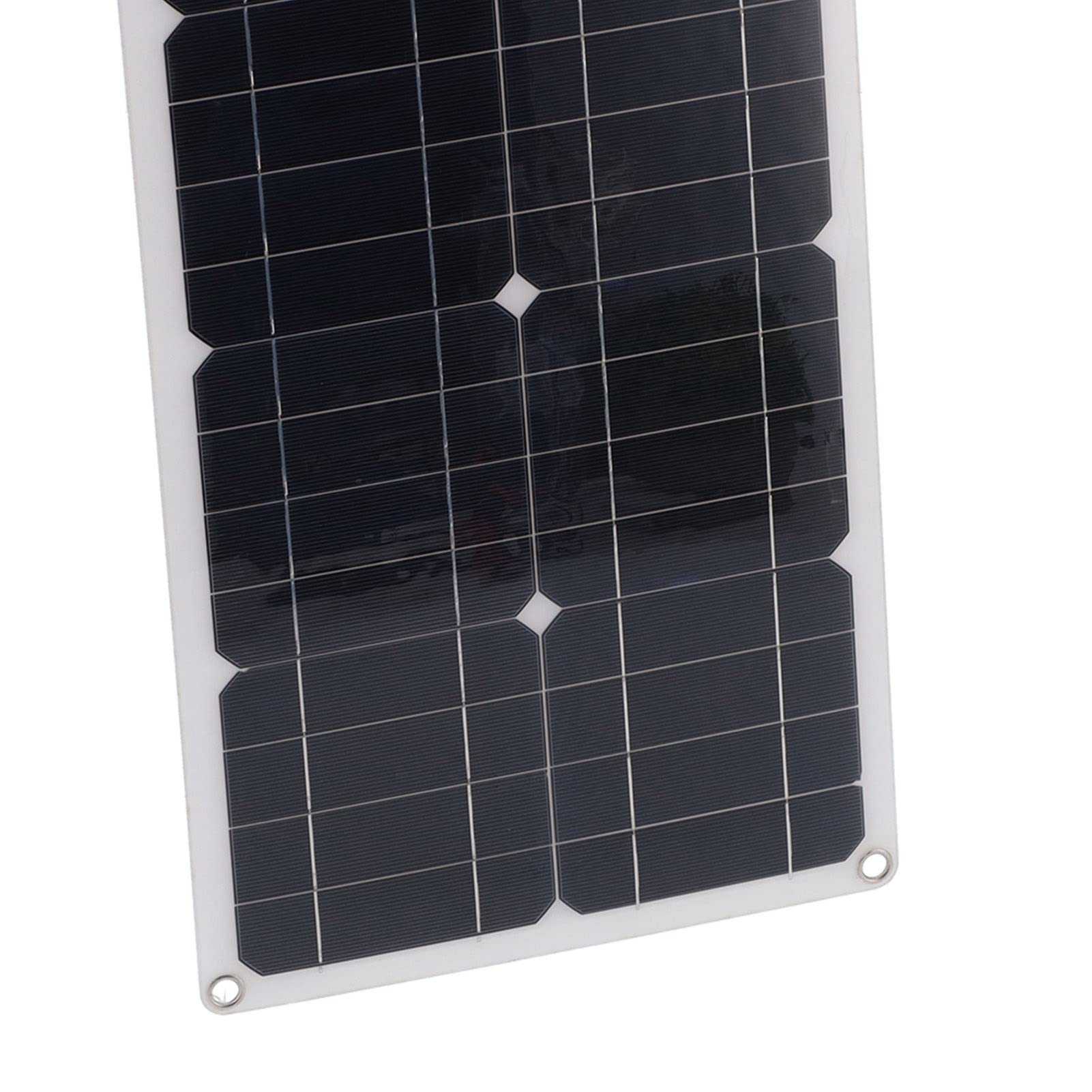 Pannello Solare da 25 W Caricabatterie da Viaggio Fotovoltaico Rv Energia Solare Controller da 30 A Pannello Batteria Al Silicio Kit Caricabatterie Monocristallino Potenza per