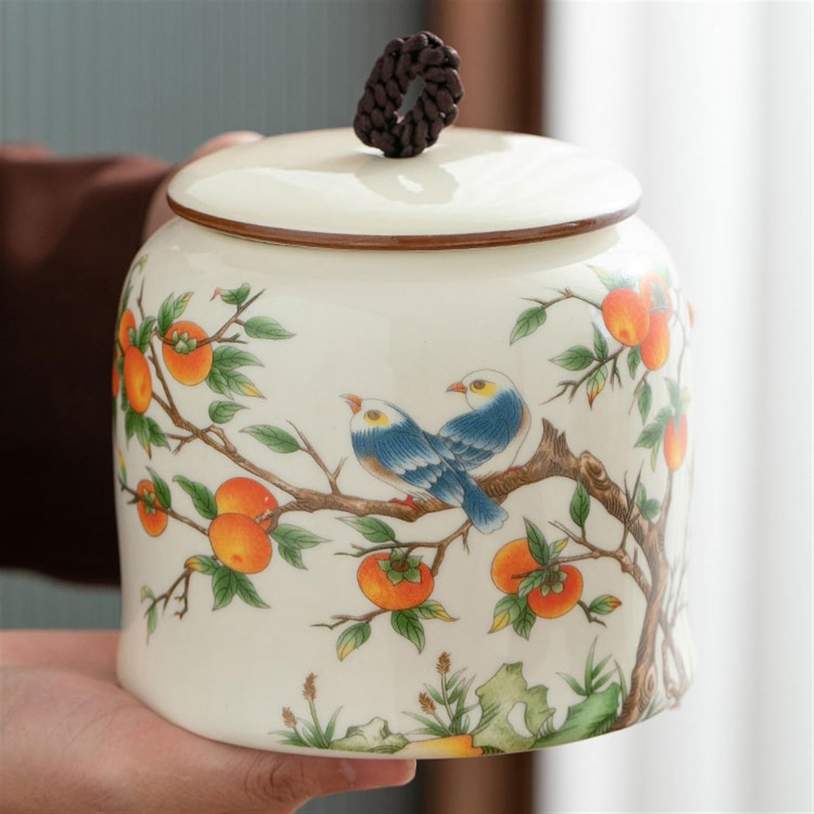 Pojemniki do przechowywania herbaty wysokiej jakości ręcznie malowane ceramiczne puszki na herbatę kuchenne szczelne słoiki do przechowywania ozdoby domowe pojemniki na herbatę