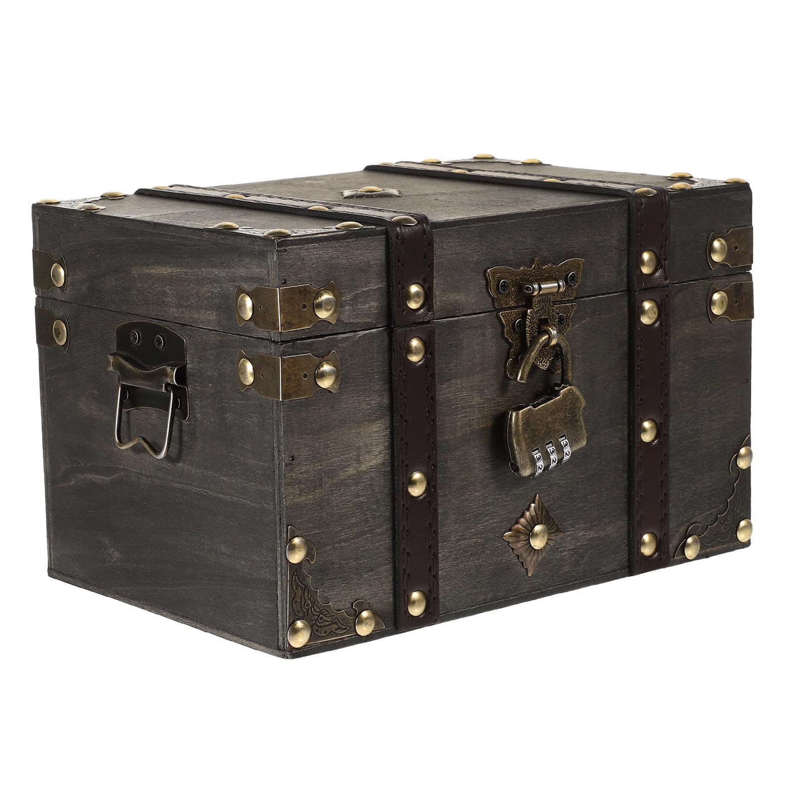 Coffre trésor pirate en bois parfait pour sublimer vos livres de salon