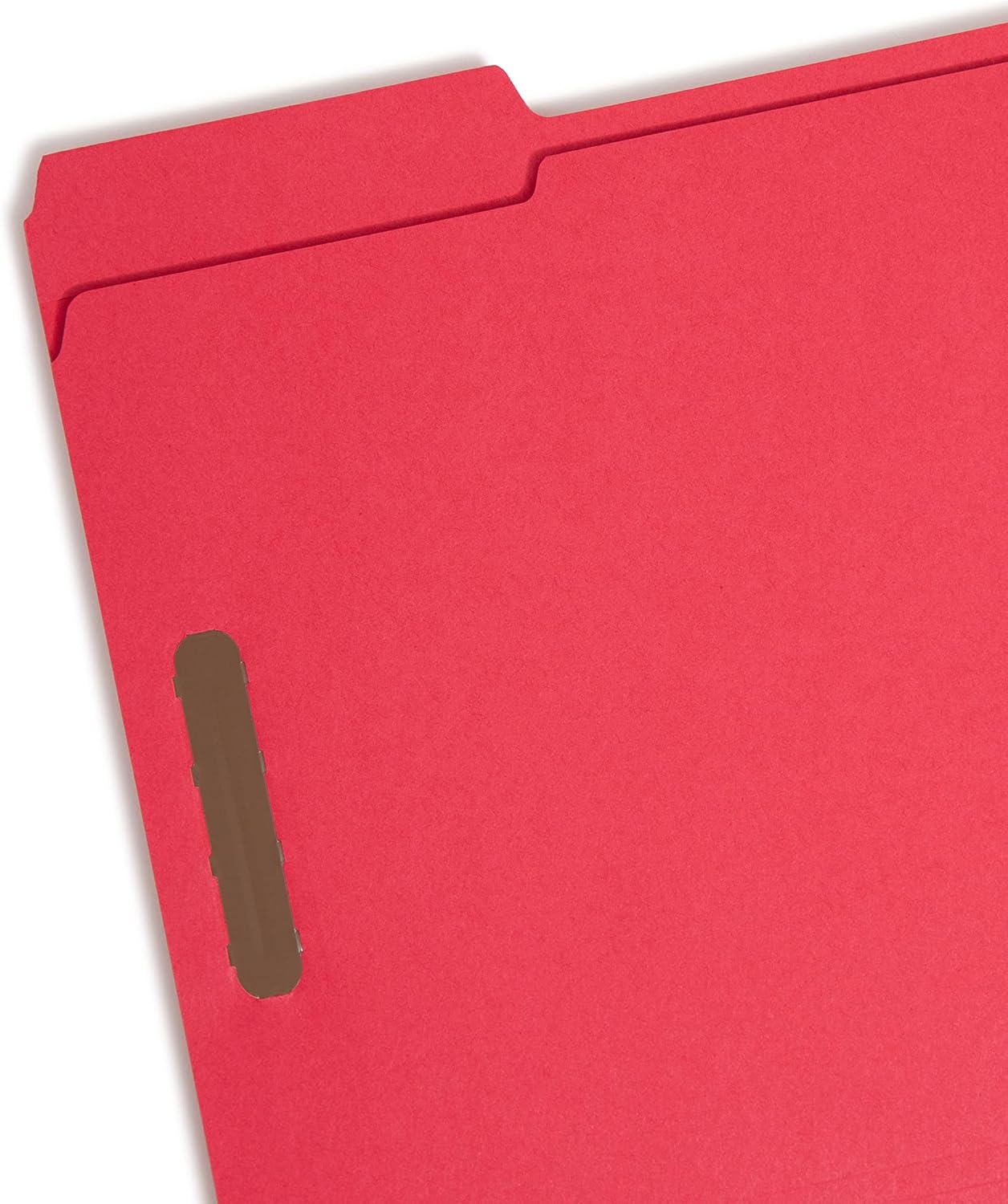 Smead Fastener File Folder, 2 Fasteners, Reinforced 1/3-Cut Tab, Letter Size, Red, 50 per Box (12740)