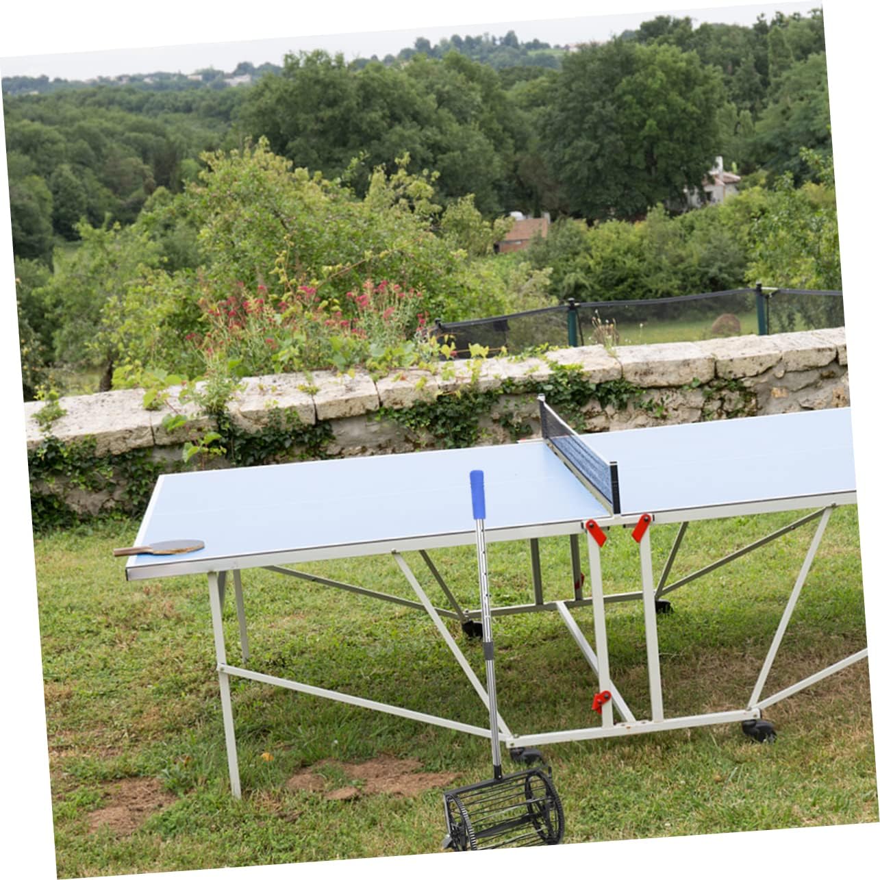 Toyvian 1Pc Drum Type Table Tennis Ball Picker Lightweight Portable Balls Capacity Easy One Hand Operation Tool for Comfortable Use