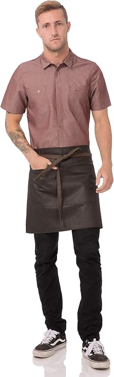 Chef Works Unisex Boulder Half Bistro Apron