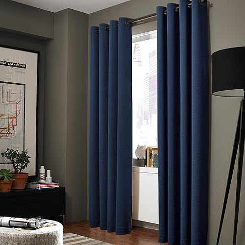 Miniatura 7 de Gorgeous Home Linen (AAA) K92 - Juego de cortinas sólidas para ventana, ojales de bronce, 3 capas, forro de espuma, 100% opacas, tratamiento térmico