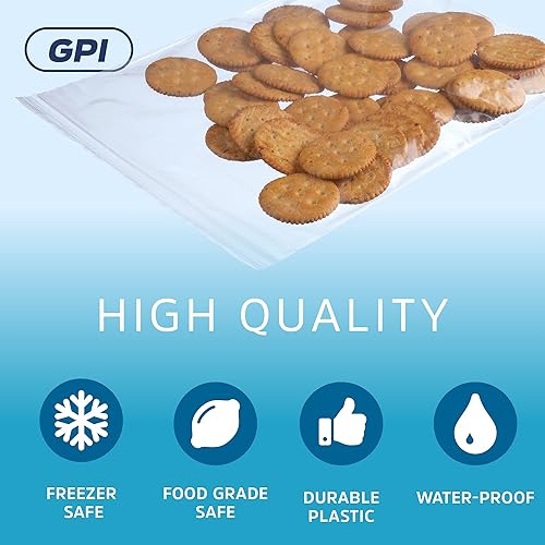 Miniatura 36 de GPI - 1000 unidades, bolsas de plástico transparente con cremallera resellable de 2 x 3 pulgadas, a granel de 2 mil, bolsas de polietileno fuertes