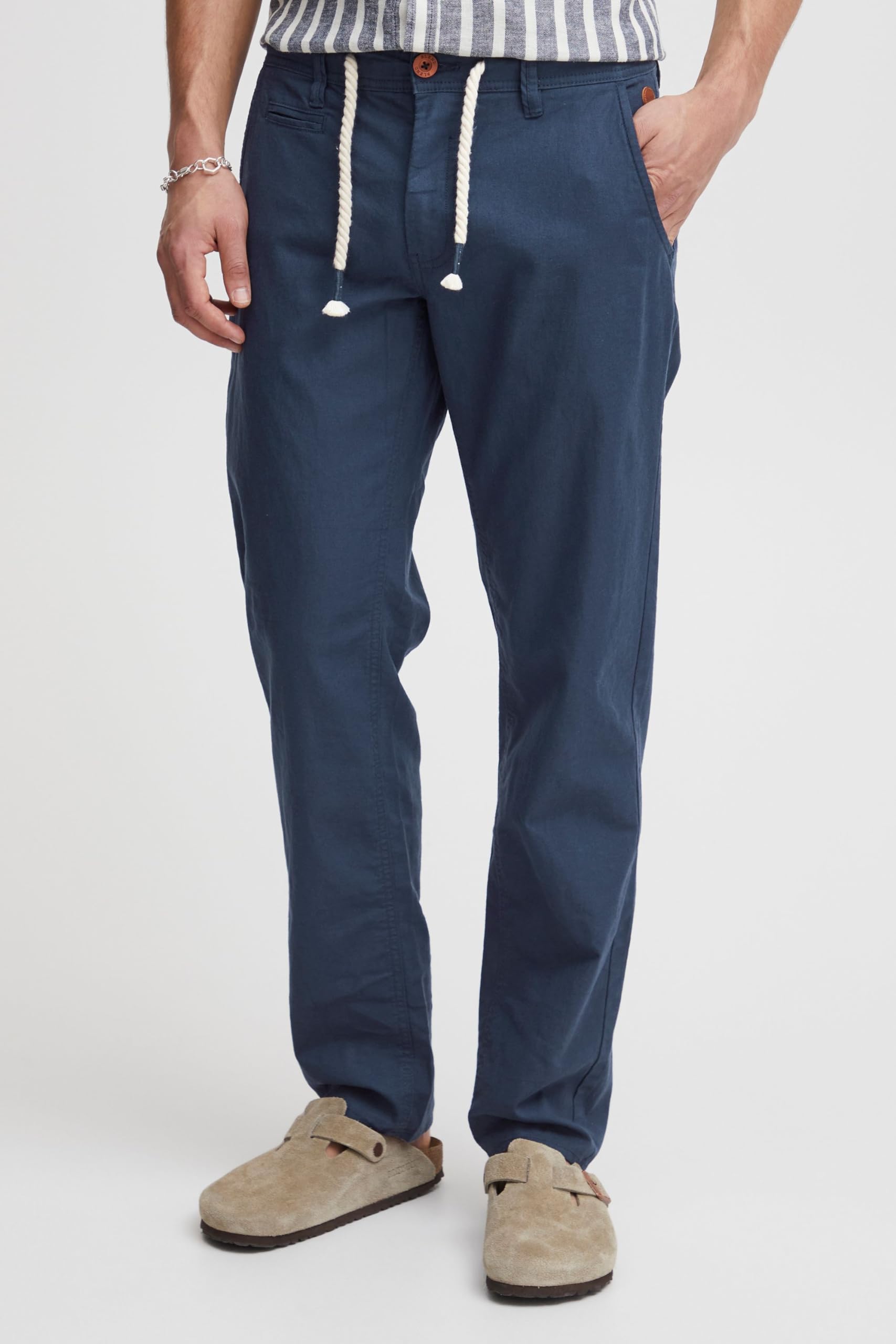 Blend BHLanias Herren Leinenhose Hose Stoffhose