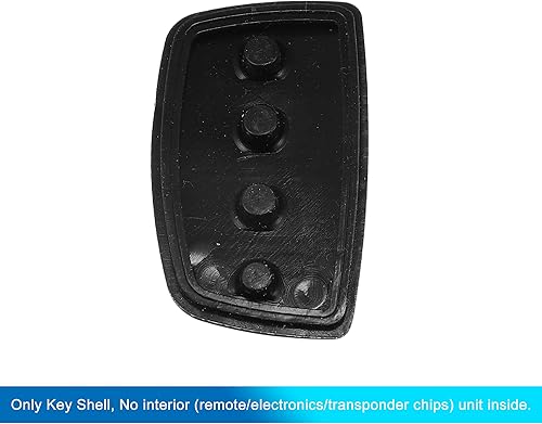 Miniatura 4 de X AUTOHAUX 4 botones de coche remoto Fob caso cubierta inserto de goma teclado teclado reemplazo para Hyundai