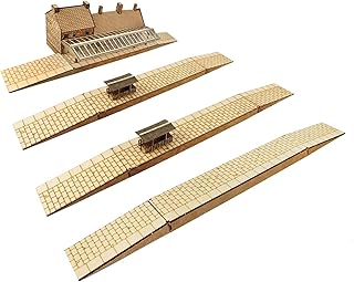 War World Scenics Model Railway Station Platform & Underpass Walkway Entry Set 5 â€“ OO Gauge 1:76 Scale MDF Rail Building Stairway Track Construction Modelling Diorama