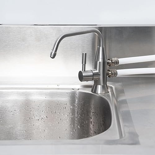 Miniatura 3 de Grifo de agua alcalina, 12 "grifo ionizador de dos caños de acero inoxidable para sistema de filtración de ionizador de agua alcalina