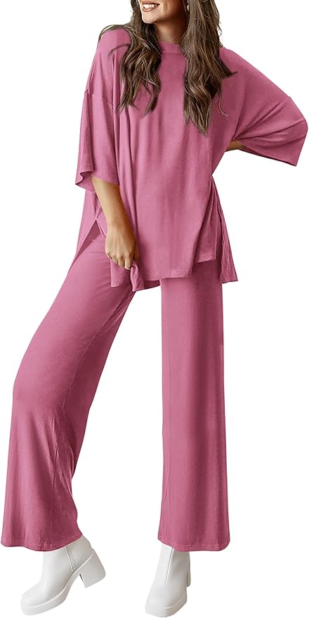 PRETTYGARDEN Two Piece Sets For Women Summer Fashion Lounge Matching Set 2025 Travel Vacation Airport Outfits Clothing