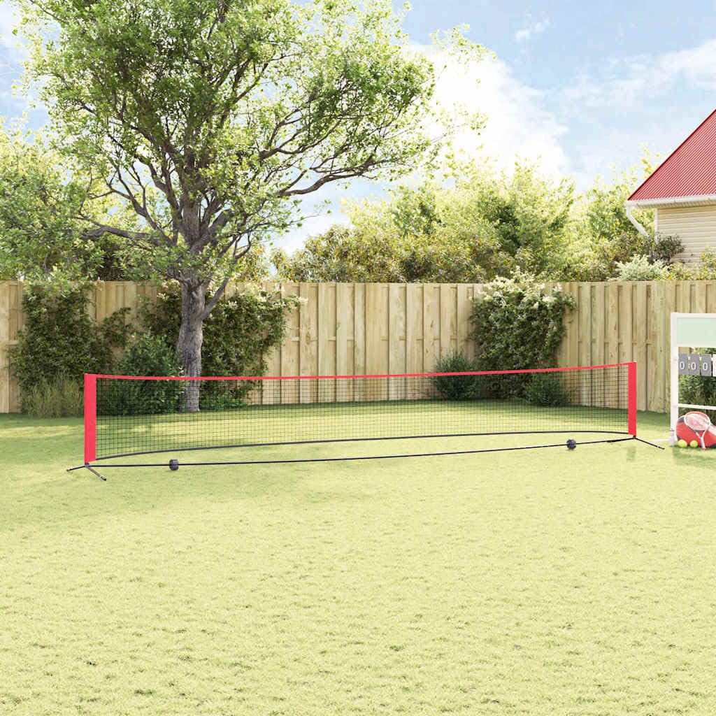 Tennisnetz klappbar mit Tasche 301 x 90.5 x 87 cm Polyester für Garten und Park