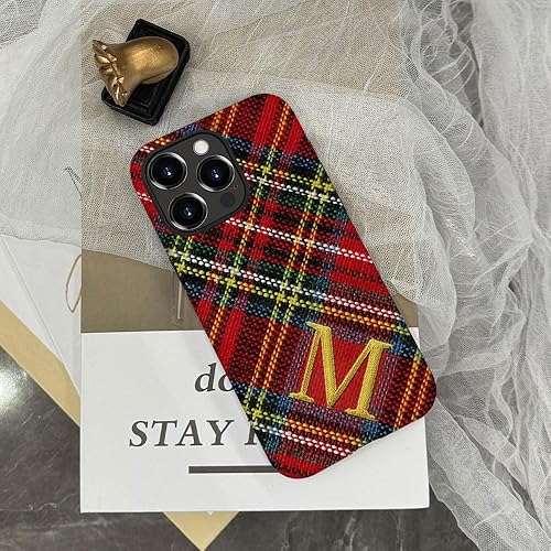 Miniatura 6 de DAIZAG Funda para iPhone 16 15 14 13 Pro Max Plus 12 11, carcasa rígida híbrida personalizada de 2 capas para regalo de niña y mujer, monograma