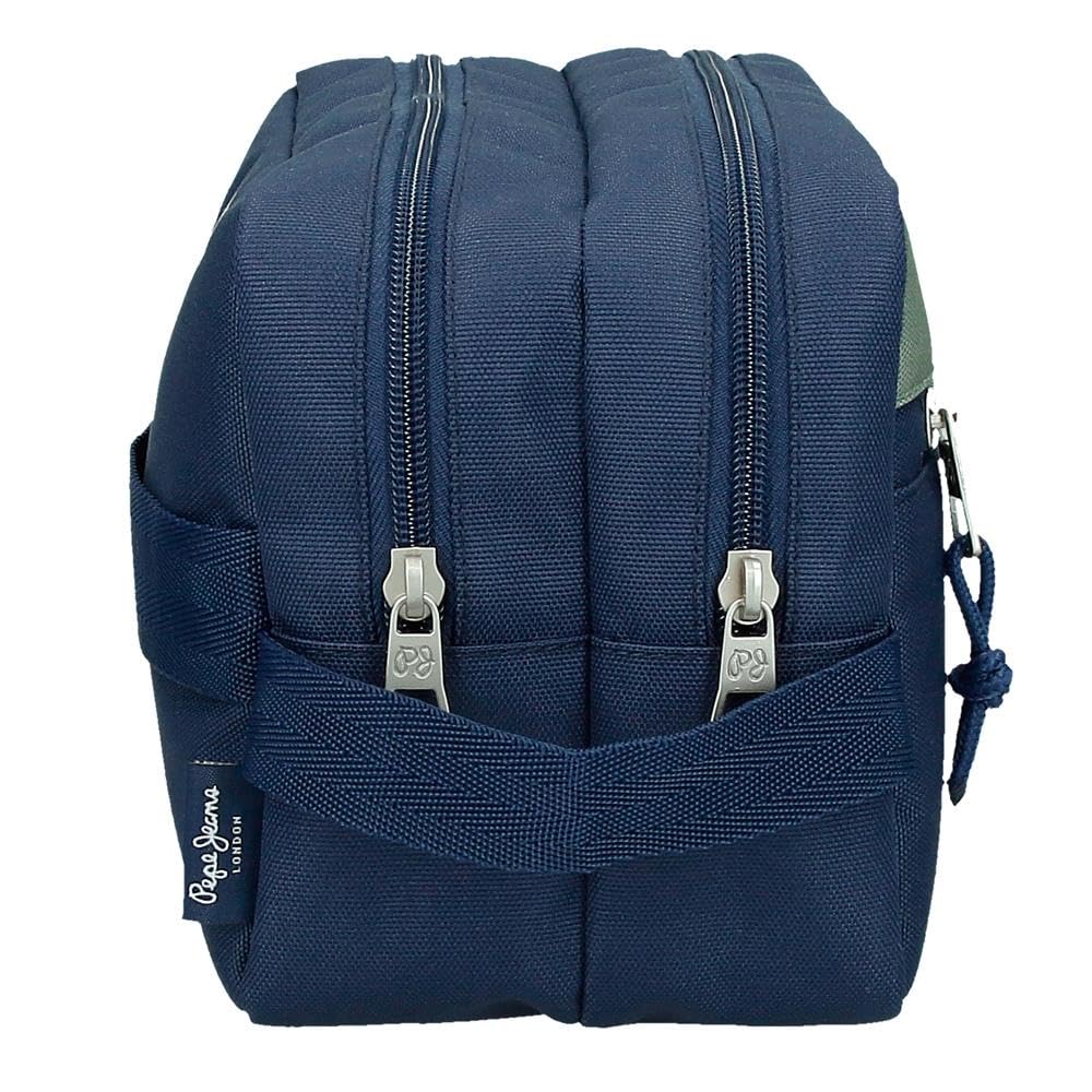 Pepe Jeans Arwyn riñonera, Bandolera, Khaki y Azul Varios Compartimentos, Poliéster con Detalles en Piel Sintética, de Joumma Bags
