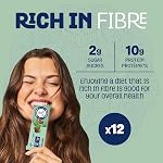 HUNGRY BUDDHA Plant-Based Protein Barres, Sucre faible, Snack haute énergie de protéines, sans lait & Sans arachide, boîte de 12, Chip menthe