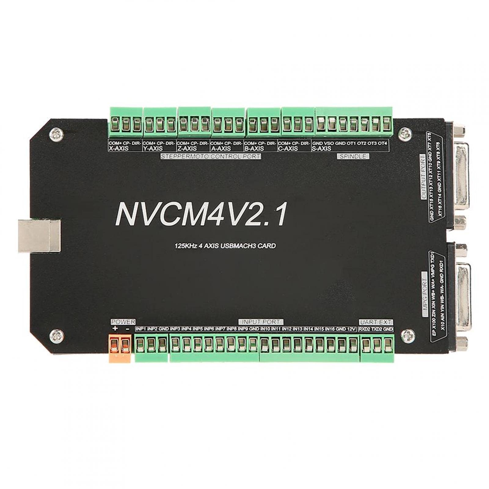 Contrôleur de Mouvement CNC, Contrôleur CNCN NVCM 4 Axes Carte D'interface USB MACH3 pour Moteur Pas à Pas