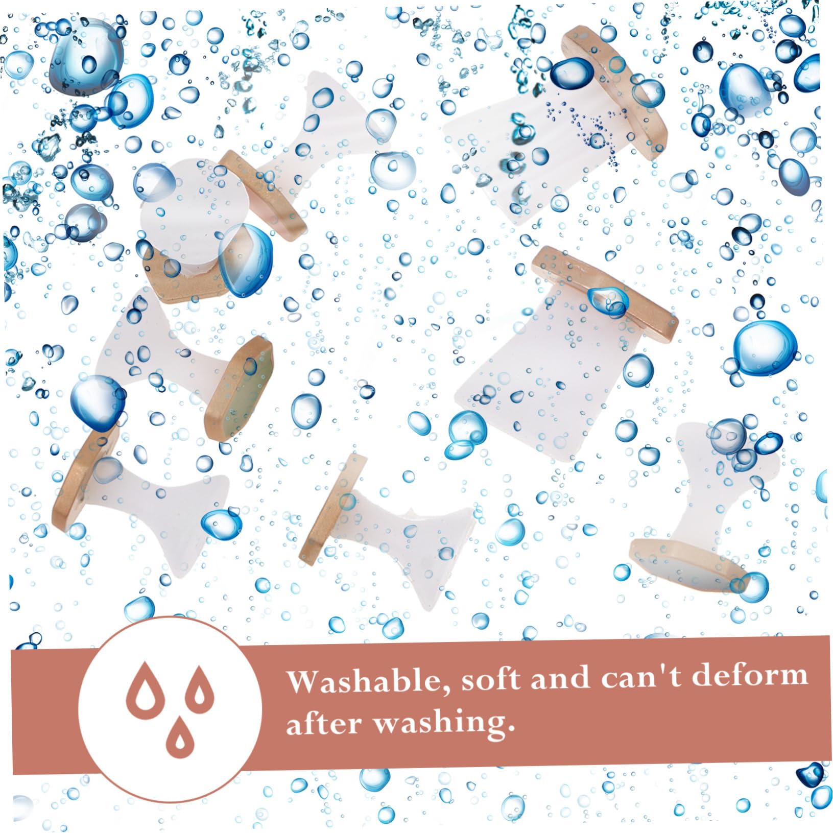 Ipetboom 8Pcs Silicone Toe Separators for Pedicure Washable Toe Dividers for Foot Care Comfortable Toe Spacers for Bunion Relief and Corrector Foot Remover Tool