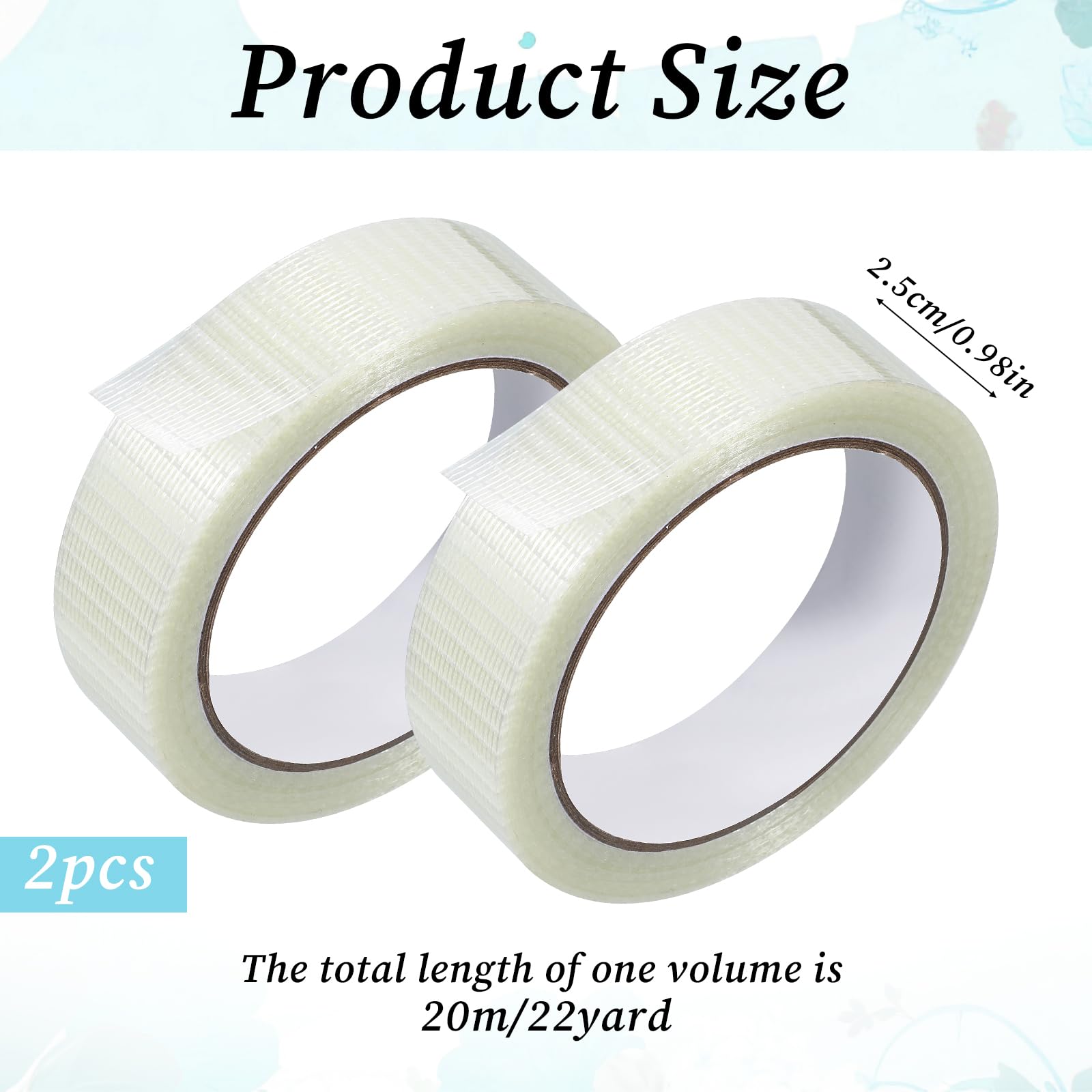 2 Pack Transparent Duct Tape - Image 2
