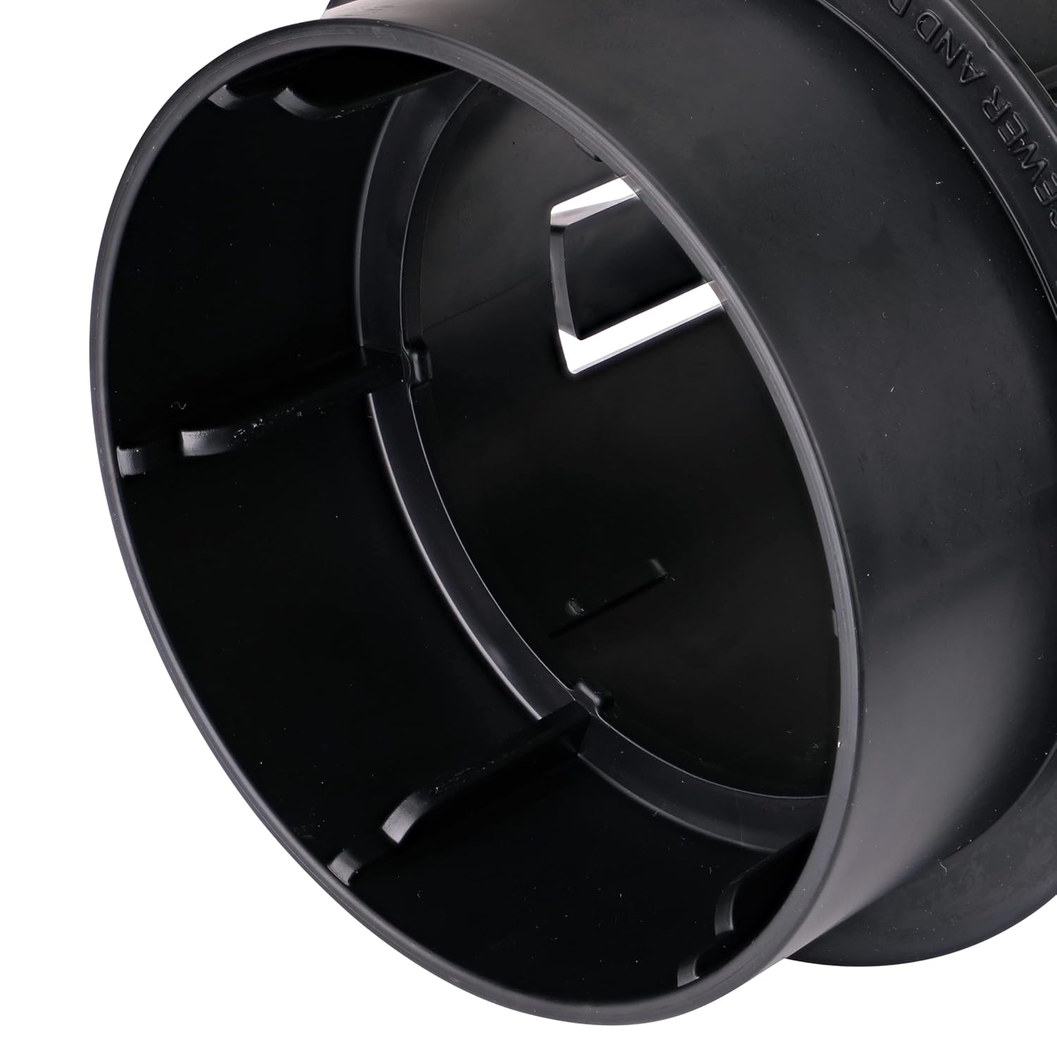 NDS Drain Adapter 1241, angled interior view