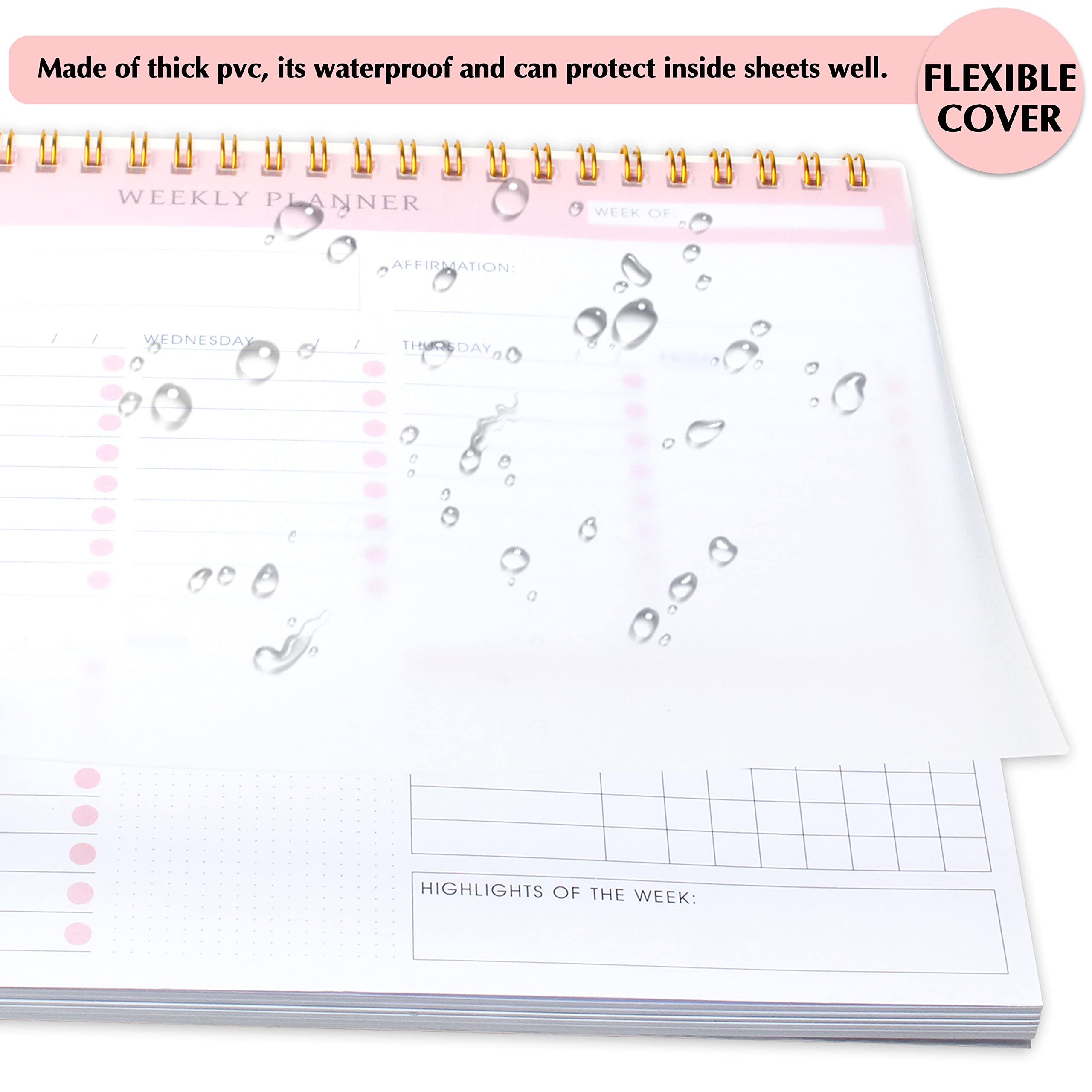 Snapklik.com : KAICN Undated Weekly Planner Notepad - Spiral To Do ...
