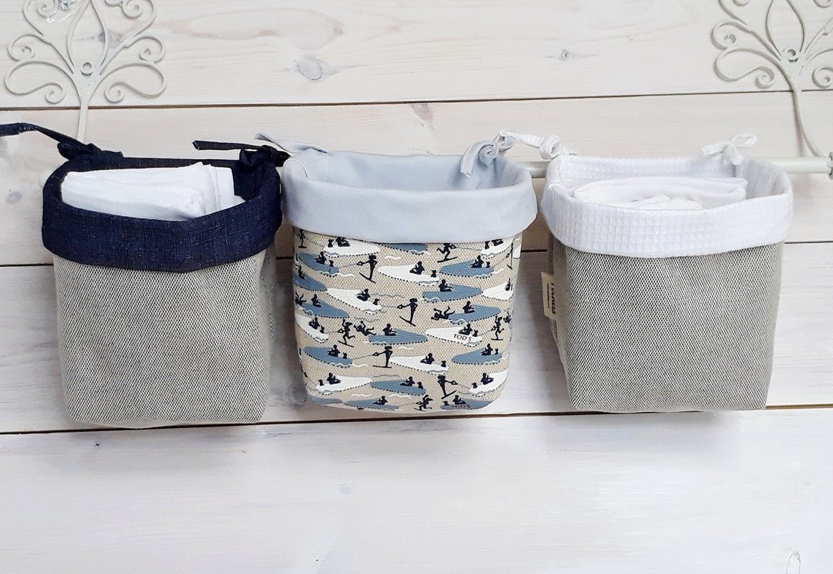 Nursery Organizer baby crib organizer fabric Baskets with