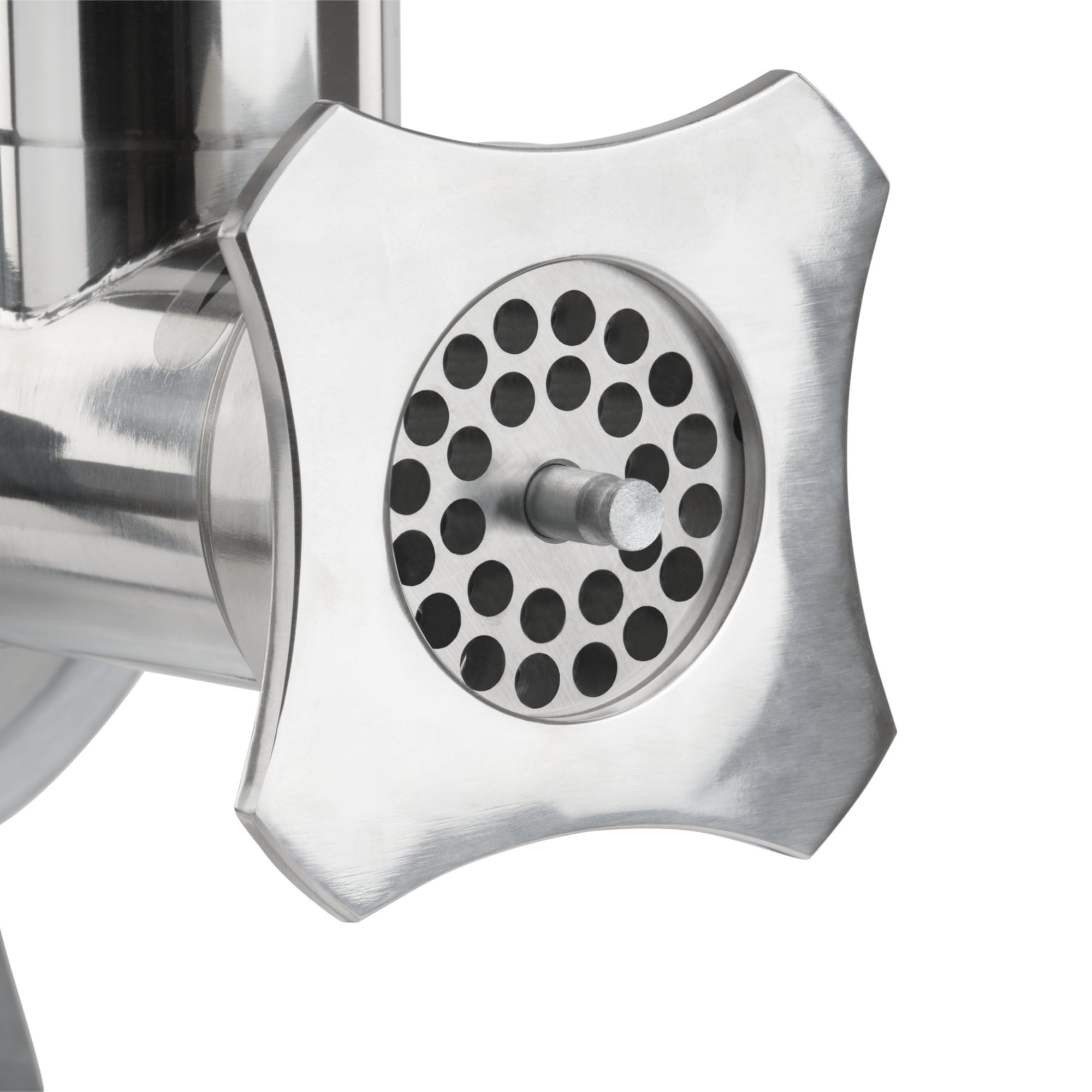 Mahlzeit picadora de carne de acero inoxidable eléctrica | plata | 650W - 150kg/h | Picadora de carne picadora con embutidor de embutidos cortador de carne
