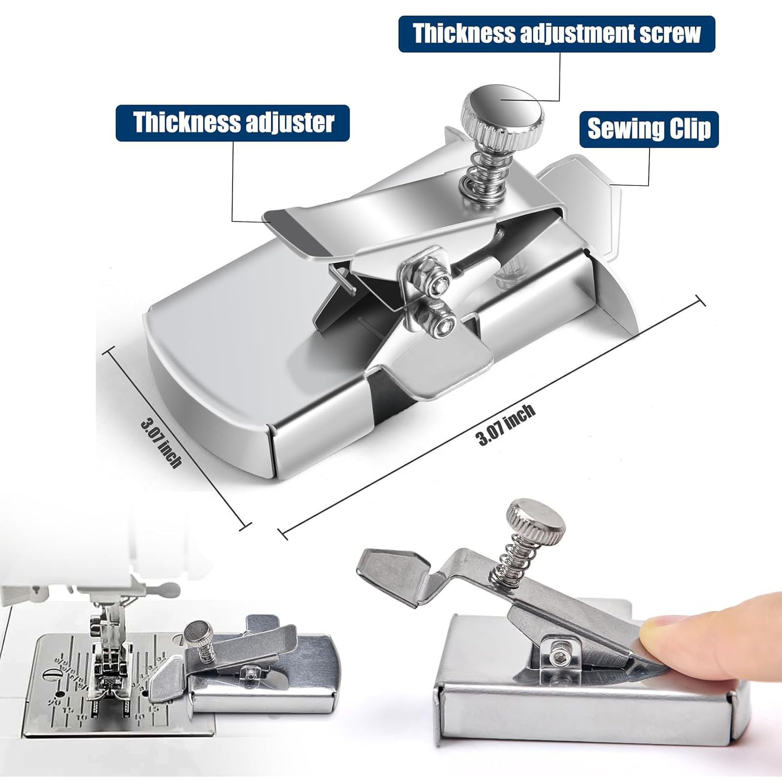 Gozaqe Magnetic Seam Guide,Sewing Gauge for Sewing Machine with Clip — Amazon image 2