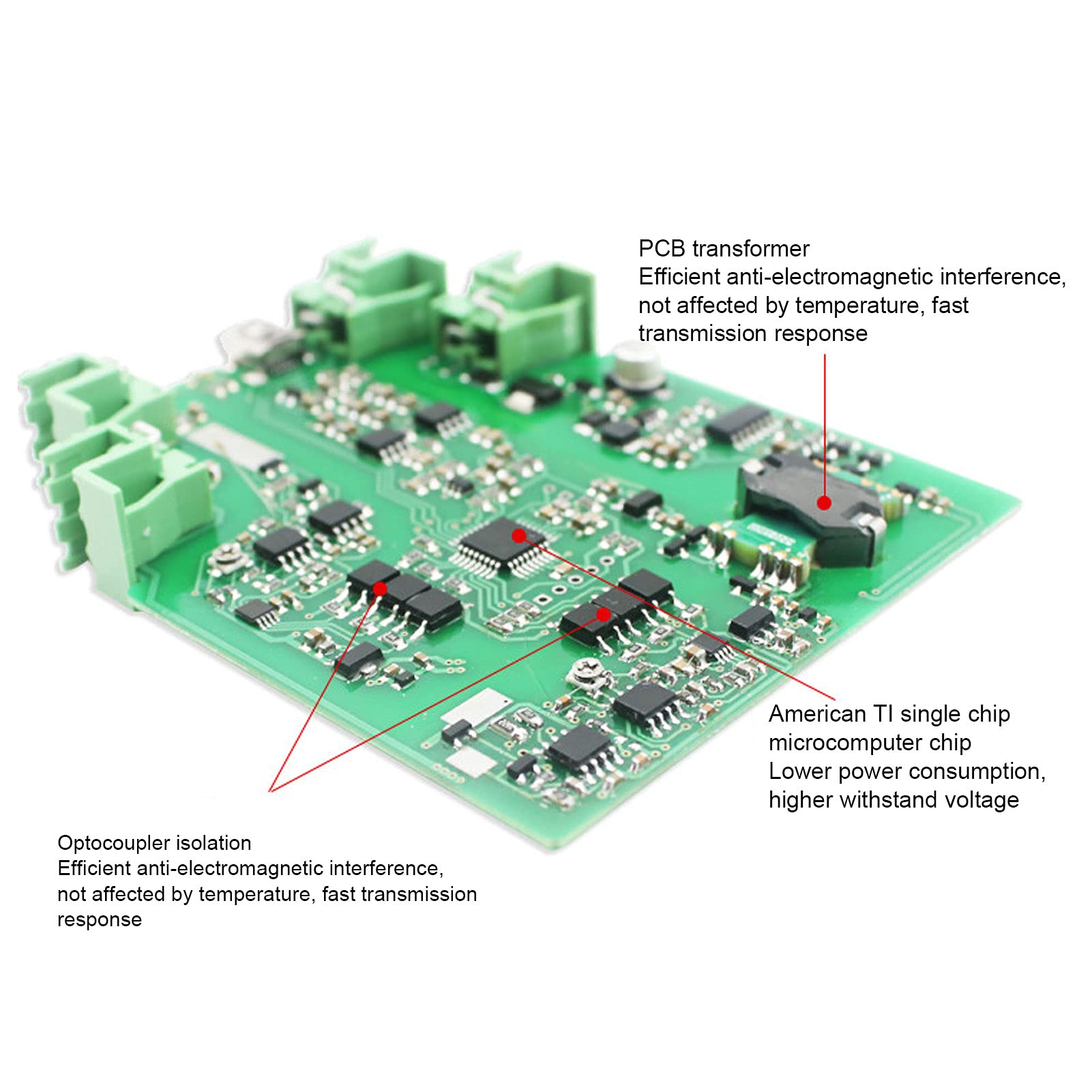 Signalverteiler, 0-5V bis 0-5V DC Signalisolator 1 IN 2 OUT DC24V Stromversorgung für 2- oder 3-Leiter-Transmitter
