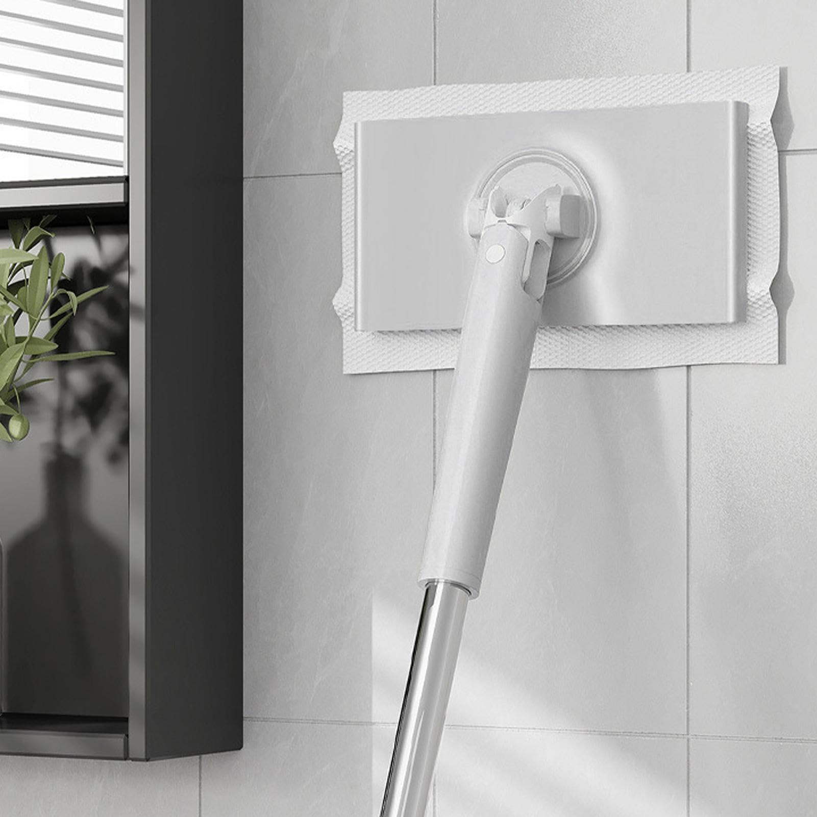 QPFO® Industriële vloermop 105 cm - extra grote microvezel mop met