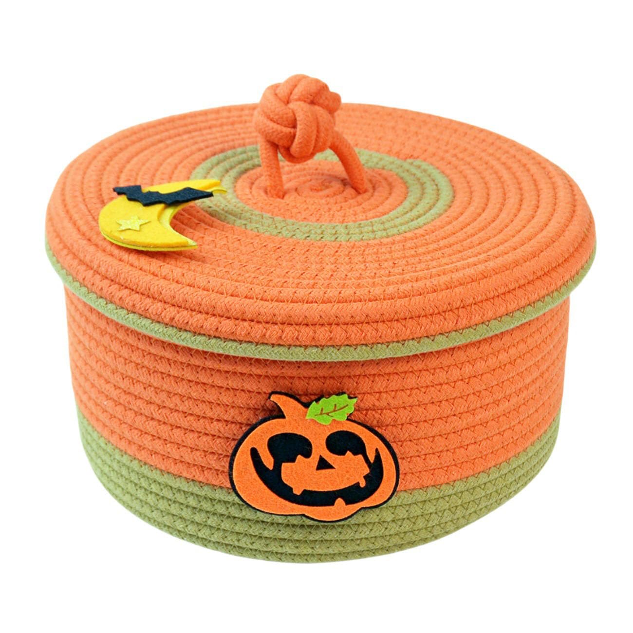 Panier de rangement rond en coton pour protéger les bijoux de la poussière et de l'air