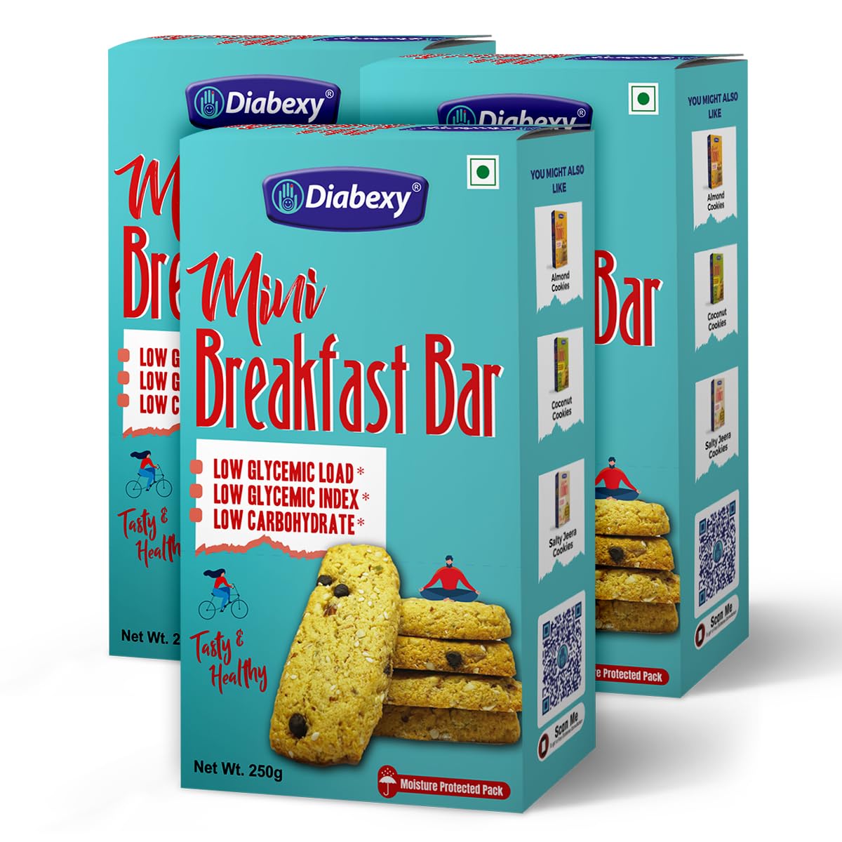 Diabexy Mini Breakfast Bar - 250 gm (Pack of 3) (B0C536GK8Z) Amazon Price History, Amazon Price Tracker