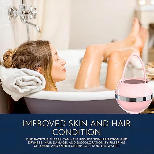 Miniatura 5 de Filtro de baño para bañera, filtro de agua Kinder para bañera, suavizante de agua dura para eliminar el plomo, el cloro y el flúor, mejorar la
