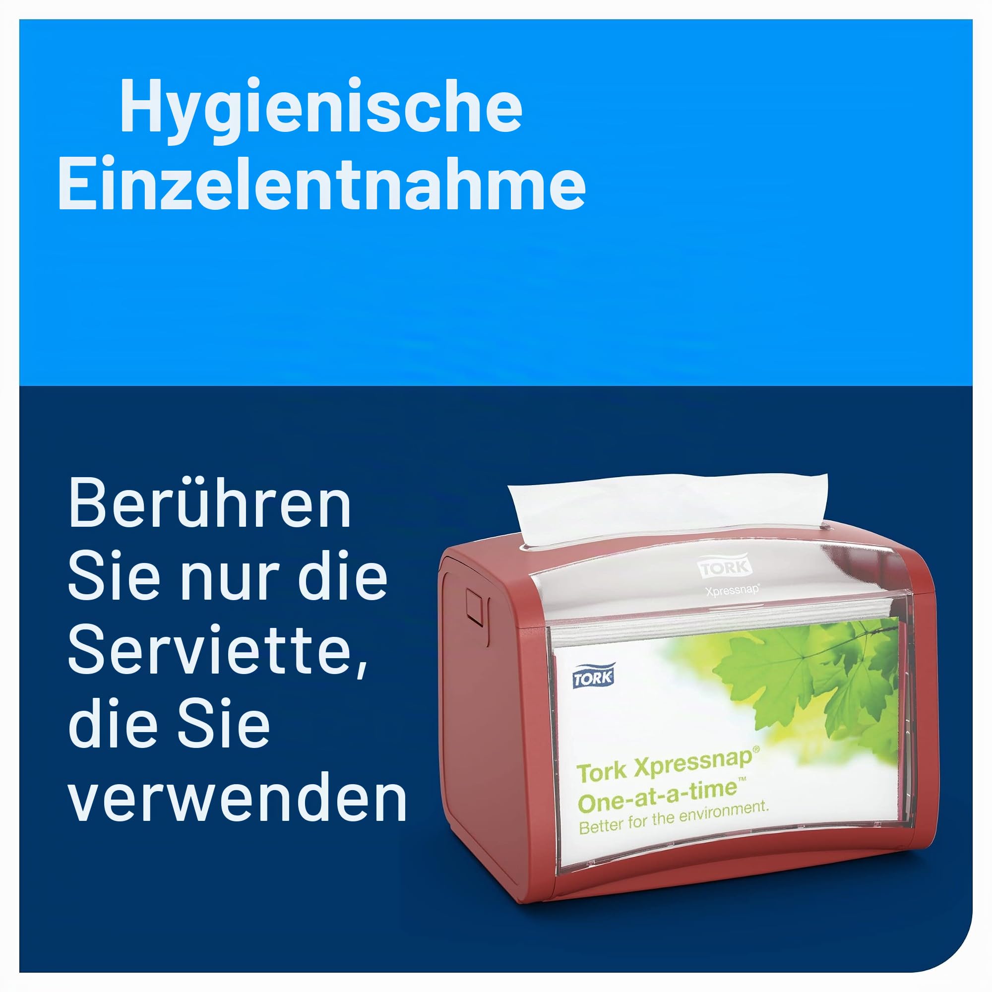 Tork Xpressnap Tischspender Rot N4, Signature Linie, 15,5 cm × 20,1 cm × 15,0 cm, 272612 (x4)