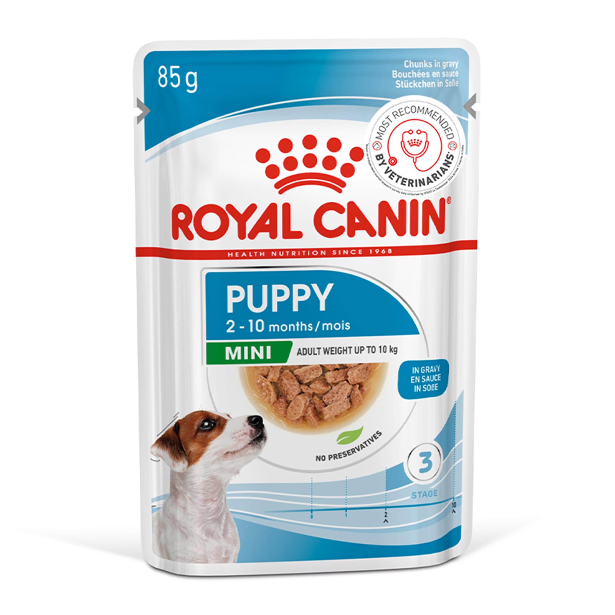 Royal Canin Mini Puppy Wet Food Pouches 85g (Pack of 48)