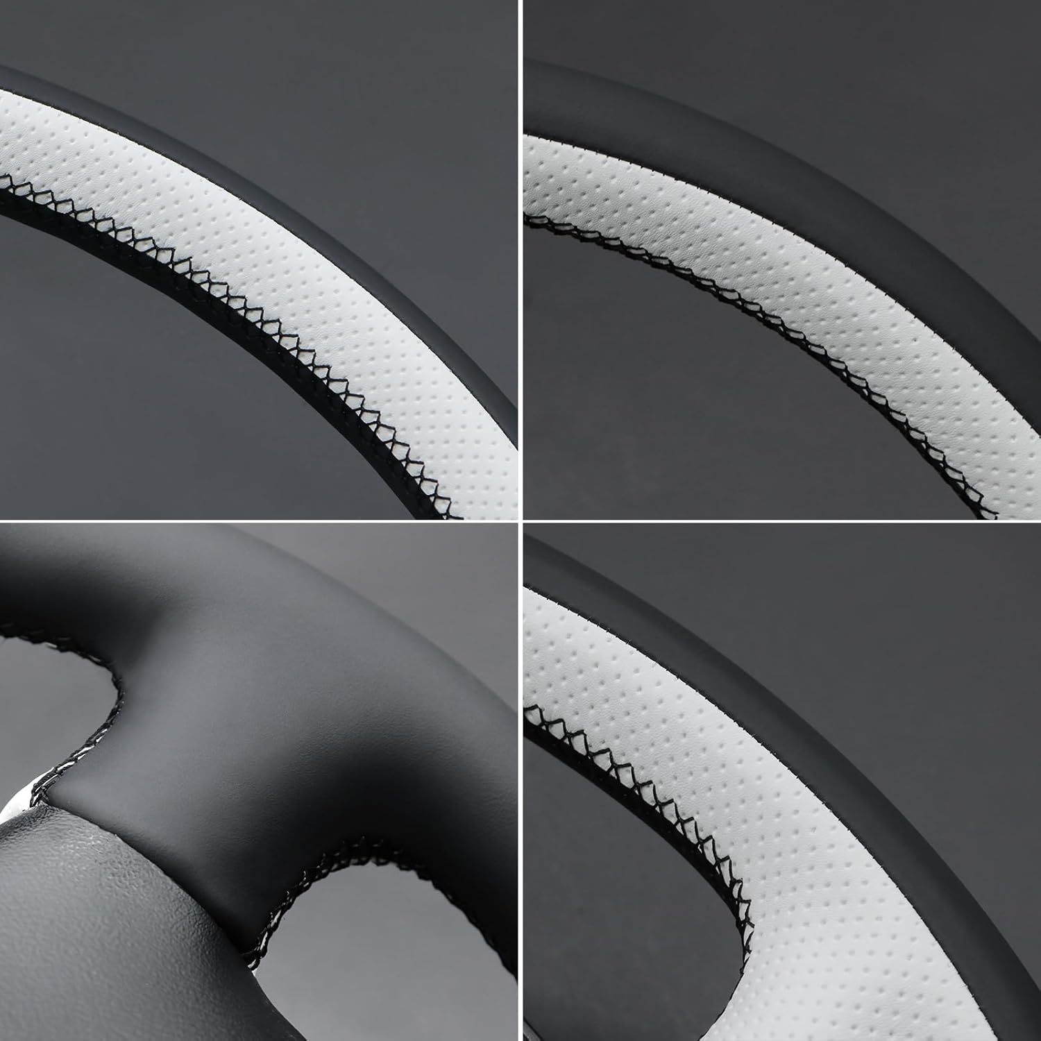 MEWANT Hand Sewn 3D Style Steering Wheel Cover Wrap for Chevrolet (Chevy) Corvette C5 1997-2004 Steering Wheel Accessories for Chevrolet (Chevy) Corvette C5