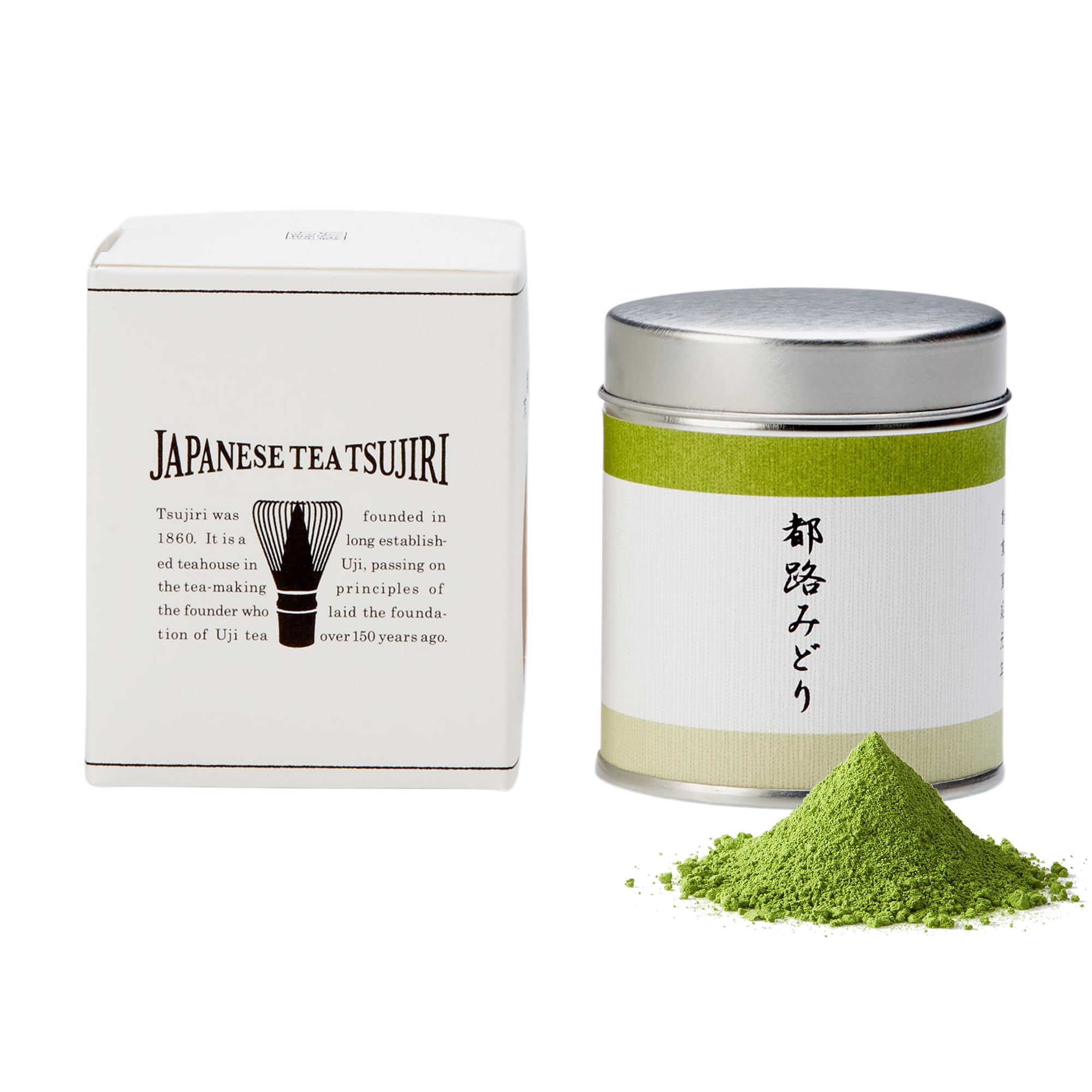 TSUJIRI Matcha - Tsuji Midori (30g / 1.06oz) - Ceremonial Grade Matcha Powder - Authentic Japanese First Harvest Matcha Green Tea - Uji, Kyoto, Japan, 1860
