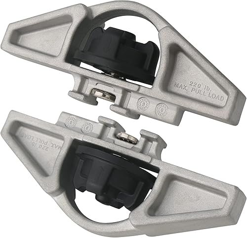 APPERFiT Anclaje de amarre metálico con grapa para cama PT278-0C010 para sistema de rieles de cama de camión, 2 piezas, compatible con Toyota Tacoma